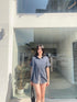 WANWAN Short Sleeves Side Pocket Shirts